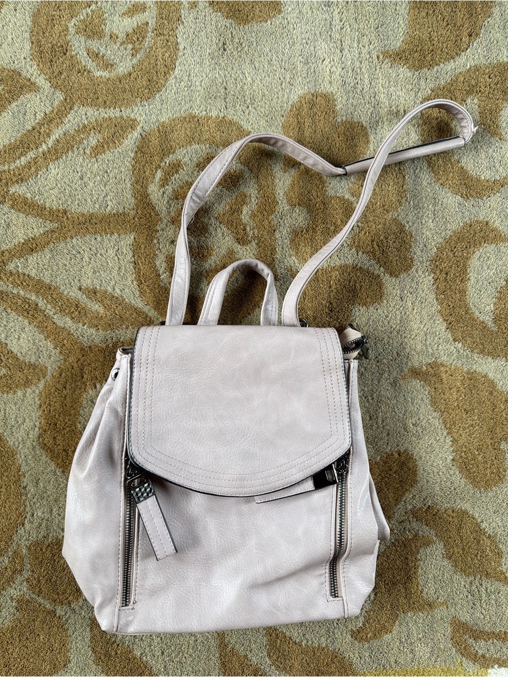 Structured Women's Mini Backpack - Light Pink